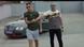 Clase A and Francisco Tejon in front of a car Clase A and Francisco Tejon in front of a car