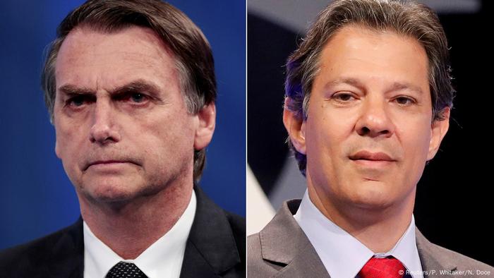 Bolsonaro y Haddad se disputarán en segunda vuelta la Presidencia de Brasil  | Brasil en DW | DW 