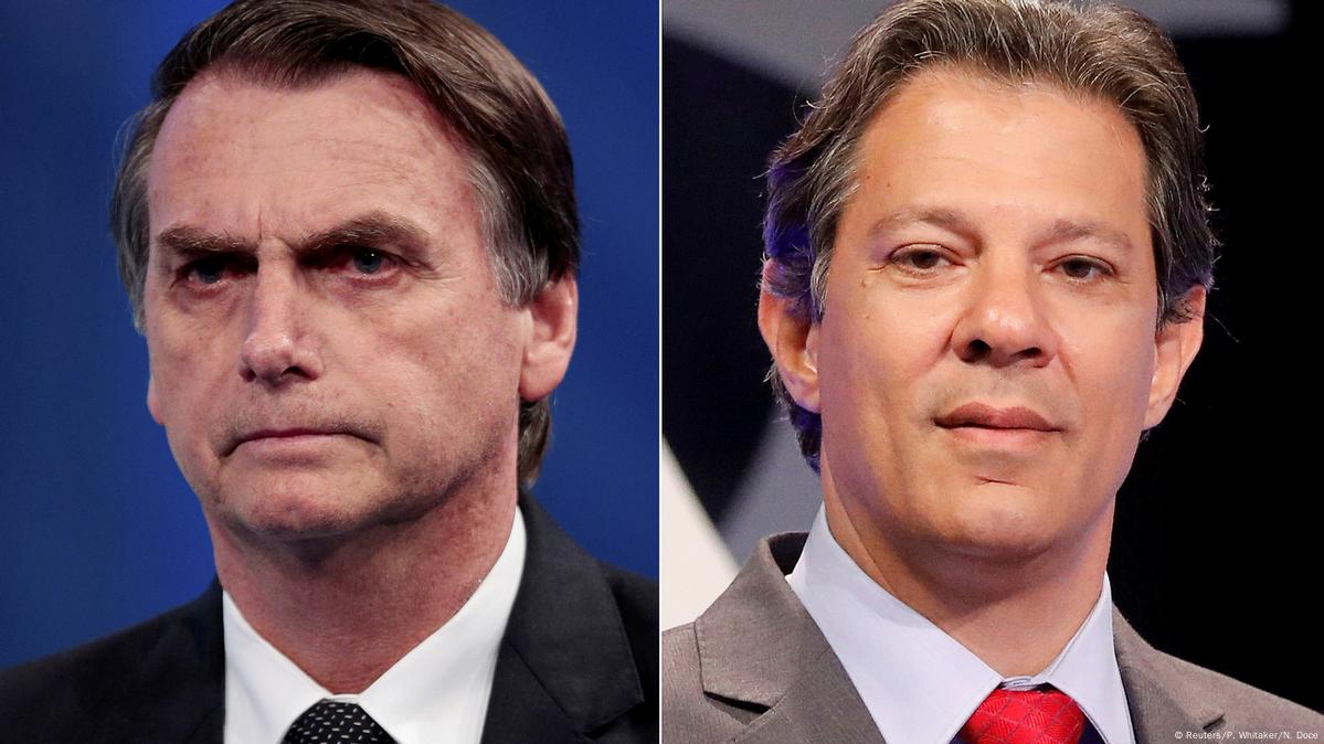 Jair Bolsonaro e Fernando Haddad 