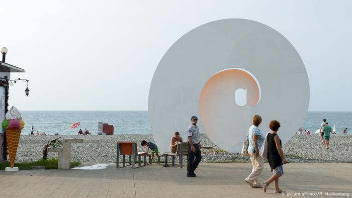 Artworks along the Batumi Boulevard