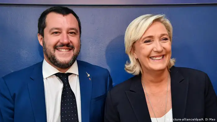 Italien Besuch Marine Le Pen bei Matteo Salvini