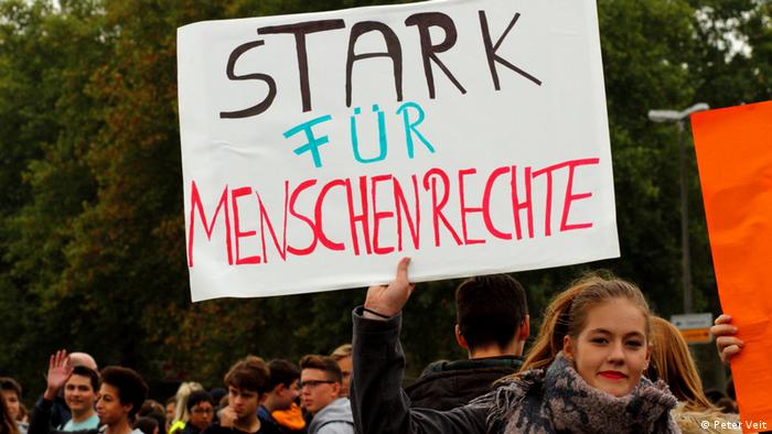 Deutschland Sternmarsch in Neuwied für Toleranz
