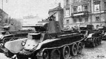 Радянський танк на вулицях Львова, вересень 1939
