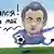 Карикатура Сергея Елкина: Виталий Мутко бежит по футбольному полю с футбольным мячом в руке и говорит: "Я вернулся! Фром май харт".