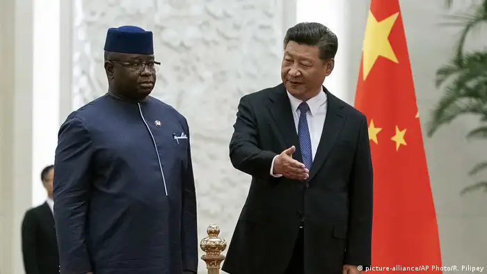 China Präsident Xi Jinping und Julius Maada Bio Sierra Leone