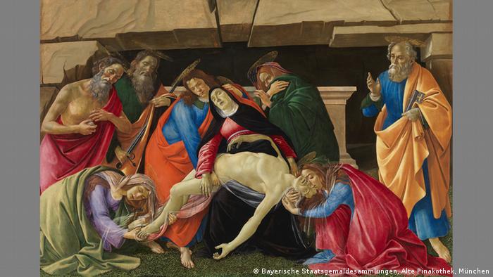 Sandro Botticelli, Beweinung Christi (Bayerische Staatsgemäldesammlungen, Alte Pinakothek, München)