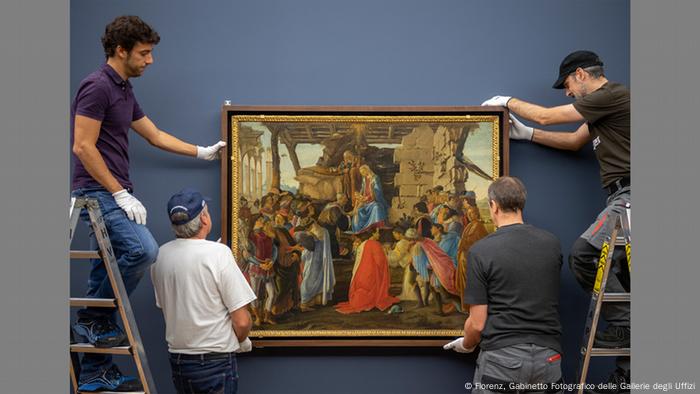Sandro Botticelli, Anbetung des Kindes (Florenz, Gabinetto Fotografico delle Gallerie degli Uffizi)