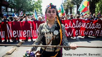 BdT Chile Demonstration von Mapuche Ureinwohnern