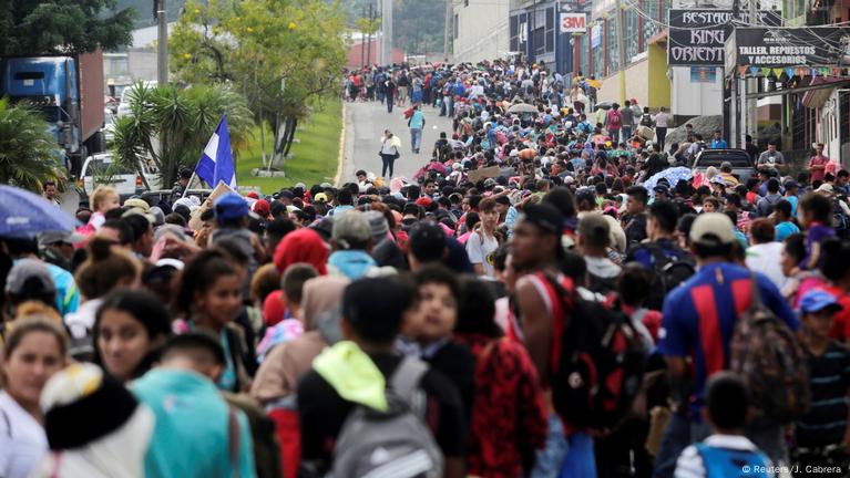 Caravana de migrantes hondure os avanza pese a advertencias DW