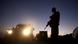Silhouette of a soldier Silhouette of a soldier