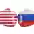 Symbolbild Verhältnis USA Russland