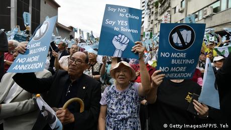 Taiwan Demonstration in Taiwan für Unabhängigkeit (Getty Images/AFP/S. Yeh)