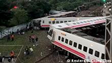 Аварія потяга на Тайвані: щонайменше 17 загиблих