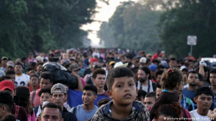 Mexiko Mittelamerikanische Migranten auf dem Weg in die USA