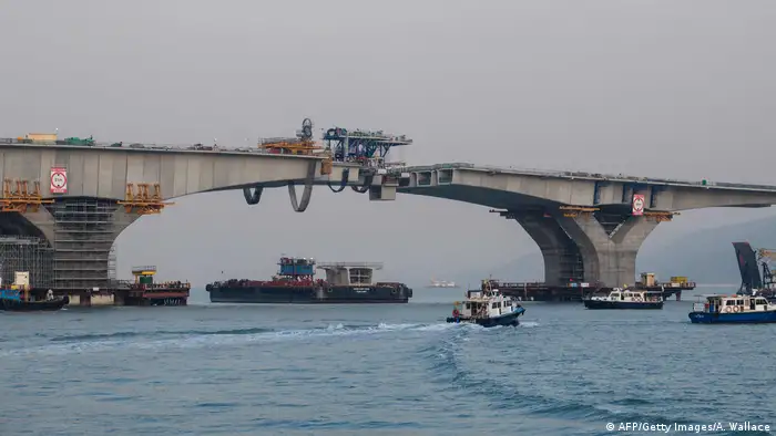 Bauarbeiten an der Hongkong-Zhuhai-Macao-Brücke (Foto: AFP/Getty Images/A. Wallace)
