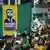 Partidários de Bolsonaro nas ruas: candidato aparece como favorito nas pesquisas