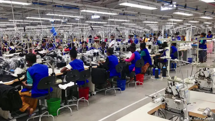 Ethiopian textile industry workers