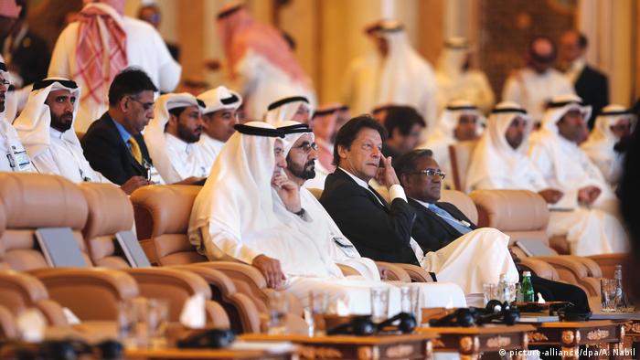 Pakistani Prime Minister Imran Khan at the Future Investment Initiative in Saudi Arabia