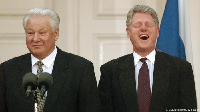 Борис Елцин и Бил Клинтън през 1995