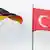 The German and Turkish flags