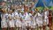 The US Women's National Soccer Team celebrates its third World Cup victory in 2015 The US Women's National Soccer Team celebrates its third World Cup victory in 2015
