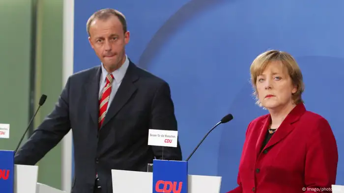 Angela Merkel und Friedrich Merz (Imago/photothek)