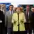 Angela Merkel mit den Vorsitzenden von neun Gewerkschaften im Kanzleramt (Foto: AP)