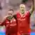 Arjen Robben und Franck Ribery Arm in Arm (Foto: AP)