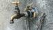 A water tap in a concrete wall A water tap in a concrete wall