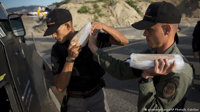 Venezuela Transport Goldbarren zur Zentralbank