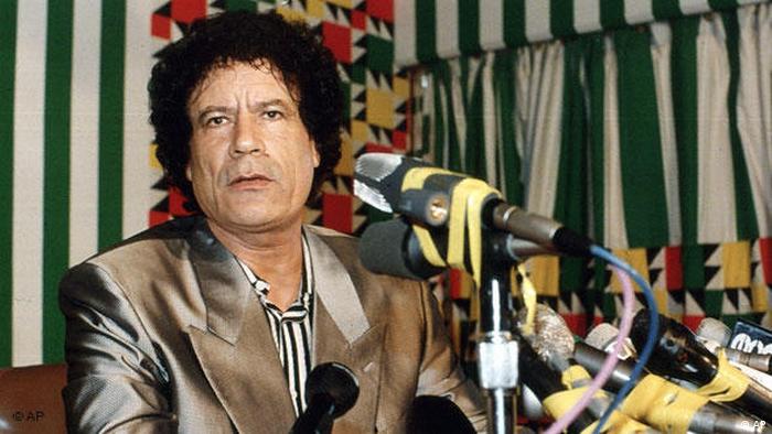 Flash-Galerie Libyen 40 Jahre mit Muammar al Gaddafi 1990 (AP)