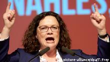 Líder de socialdemócratas alemanes reta a críticos a reemplazarla
