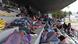 Migrants rest at the Jesus Martinez stadium in Mexico City Migrants rest at the Jesus Martinez stadium in Mexico City