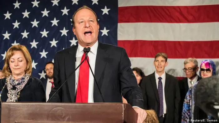 Jared Polis, 43, is the first openly gay person to be elected governor in the United States. He is a self-made millionaire and tech entrepreneur and was admitted to Princeton when he was 16. A Democrat, he was congressman for five terms and was now elected Governor of Colorado. 