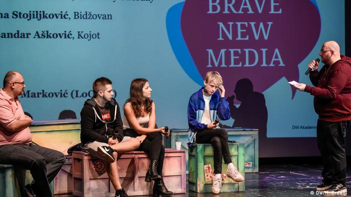 Youtuber-Panel beim Brave New Media Forum 2018 in Belgrad