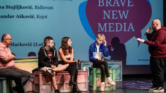 What's ok and what isn't? YouTubers and Instagrammers at the Brave New Media Forum discuss freedoms and ethical responsibilities. Brave New Media Forum 2018 in Belgrad