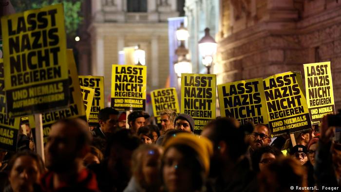 Ne dajte da nacisti vladaju - protesti protiv Kikla u Beču (novembar 2018)