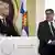 Турбьёрн Ягланд и Тимо Сойни на пресс-конференции 8 ноября