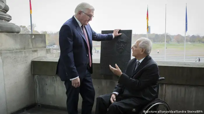 Deutschland Berlin Scheidemannbalkon | Steinmeier & Schäuble