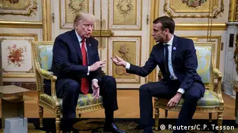 Paris US-Präsident Trump und Macron