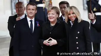 100 Jahre Erster Weltkrieg Gedenkfeier Macron Merkel