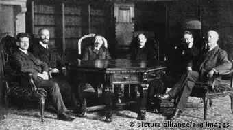 Le conseil des représentants du peuple, en novembre 1918, présidé par Friedrich Ebert