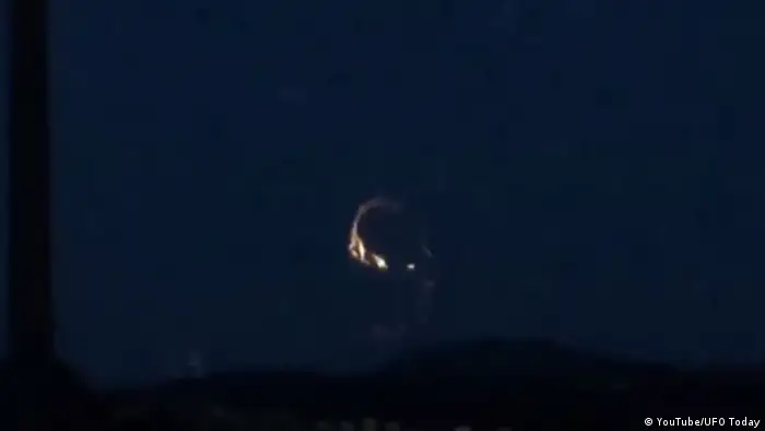 Screenshot angebliches UFO bei Kippen in Schottland (YouTube/UFO Today)