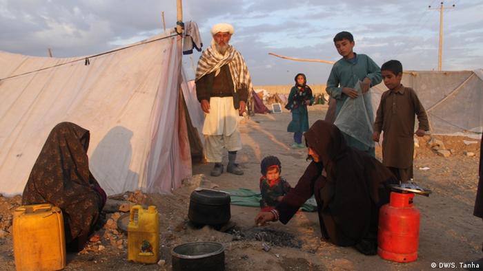 Afghanistan Kabul - Wegen Krieg und Dürre umgesiedelte Familen