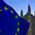 Флаг ЕС перед зданием британского парламента