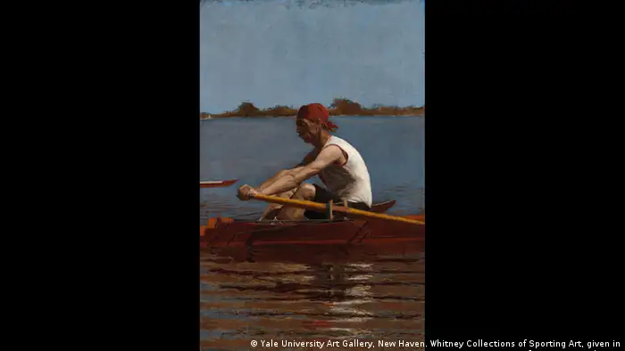 Ein Ruderer im Einmann-Boot (Yale University Art Gallery, New Haven. Whitney Collections of Sporting Art, given in
memory of Harry Payne Whitney)