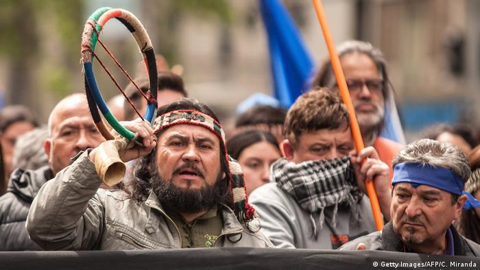 Chile Santiago Protest Mapuche Volk