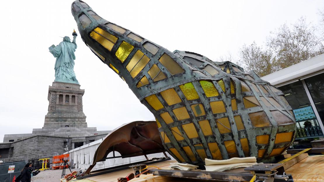 Kronenzeichnung der Freiheitsstatue