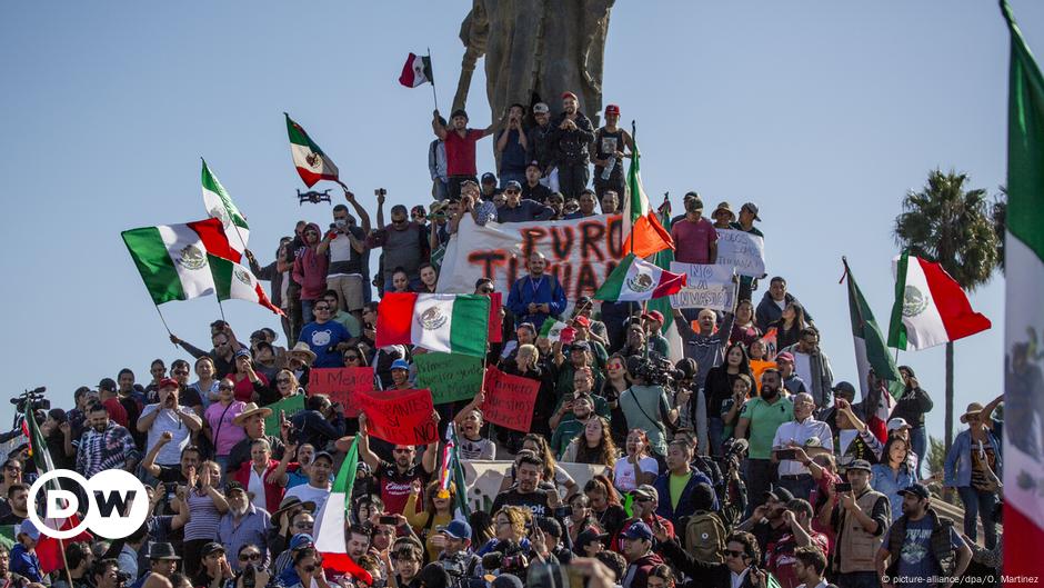 M xico protesta en Tijuana contra caravana migrante DW 19 11 2018