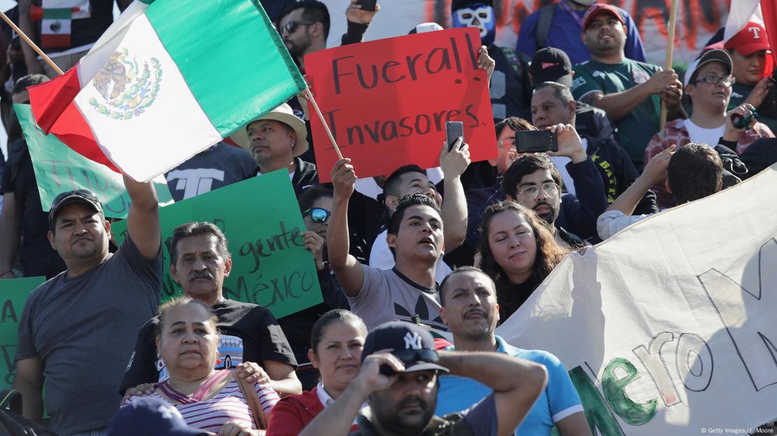 M xico protesta en Tijuana contra caravana migrante DW 19 11 2018